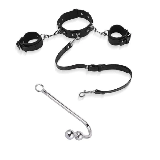 Elegant and with Collar Anal 5334 Cuffs Hook Beaded 0530